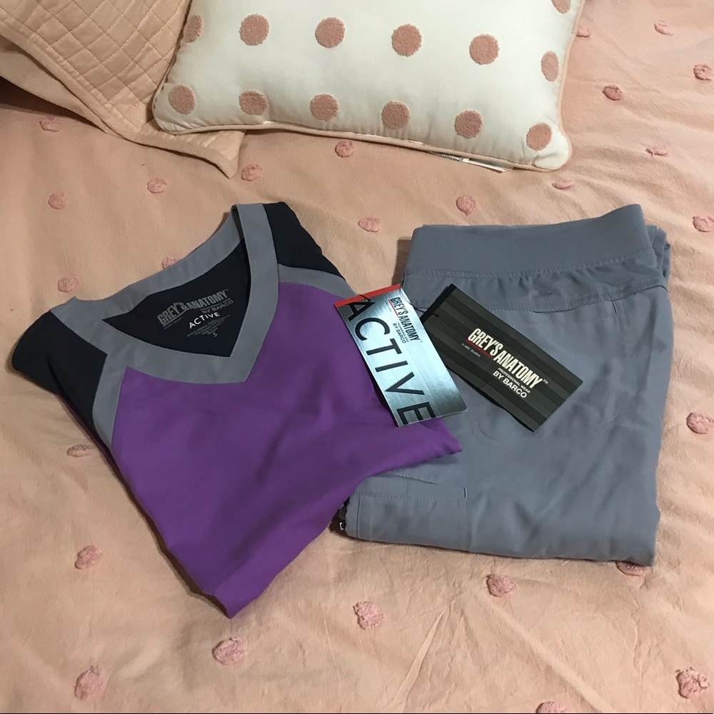 Barco uniform set (purple and grey)